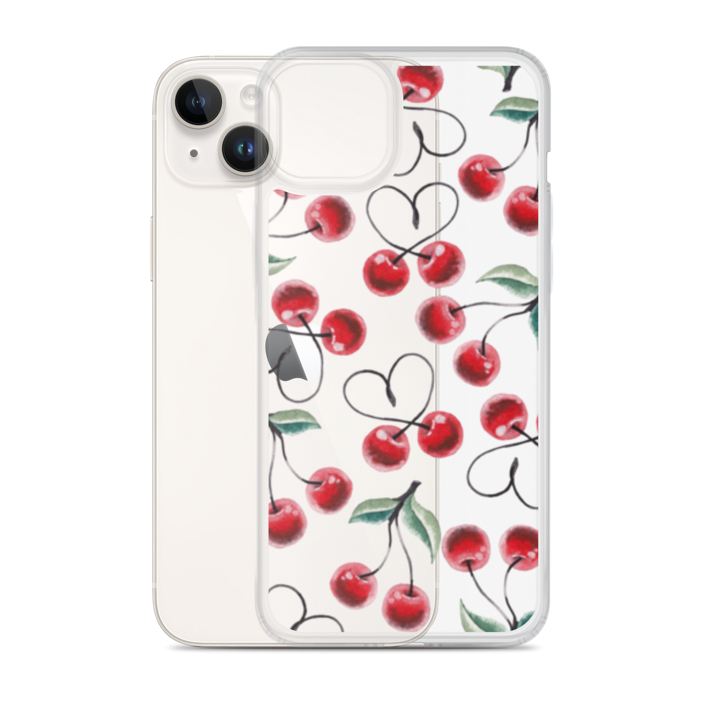 Clear Case for iPhone® Cherry Lots of Love