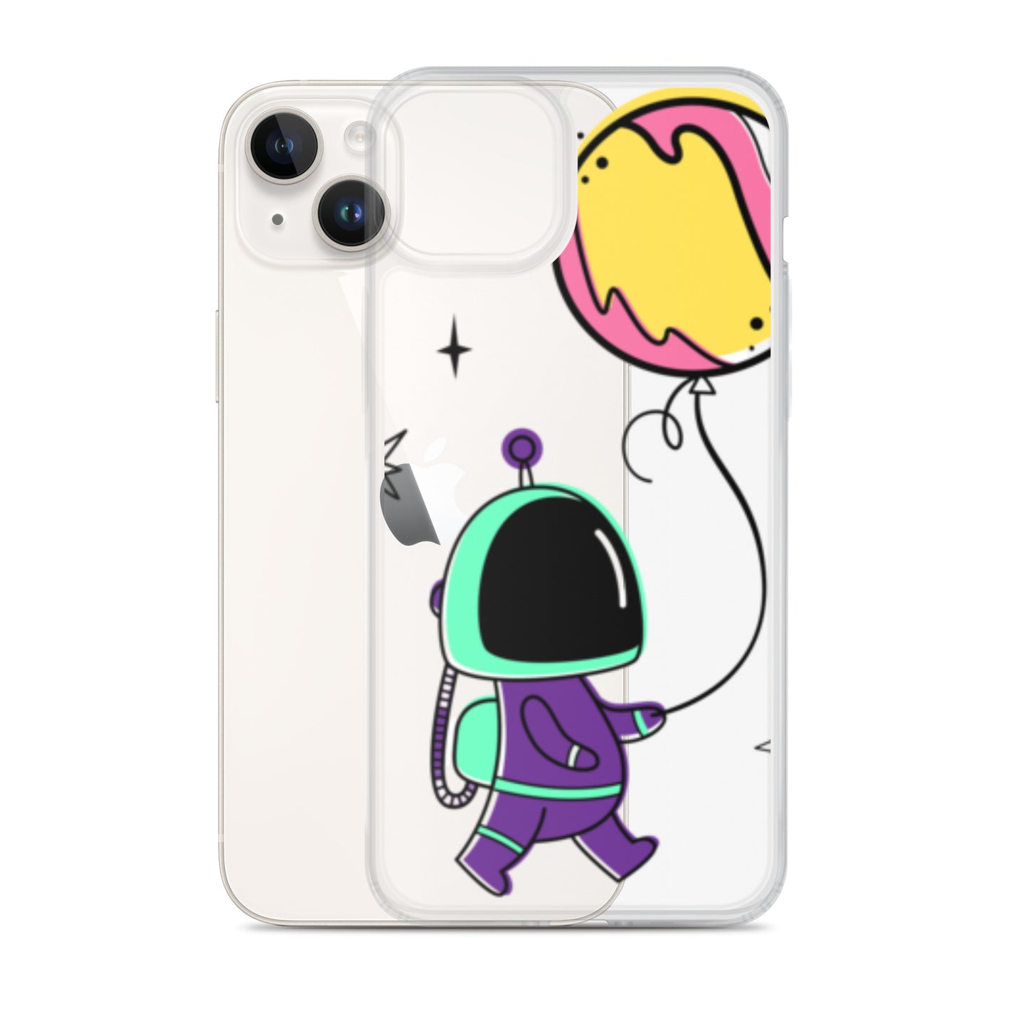 Clear Case for iPhone® Astronaut