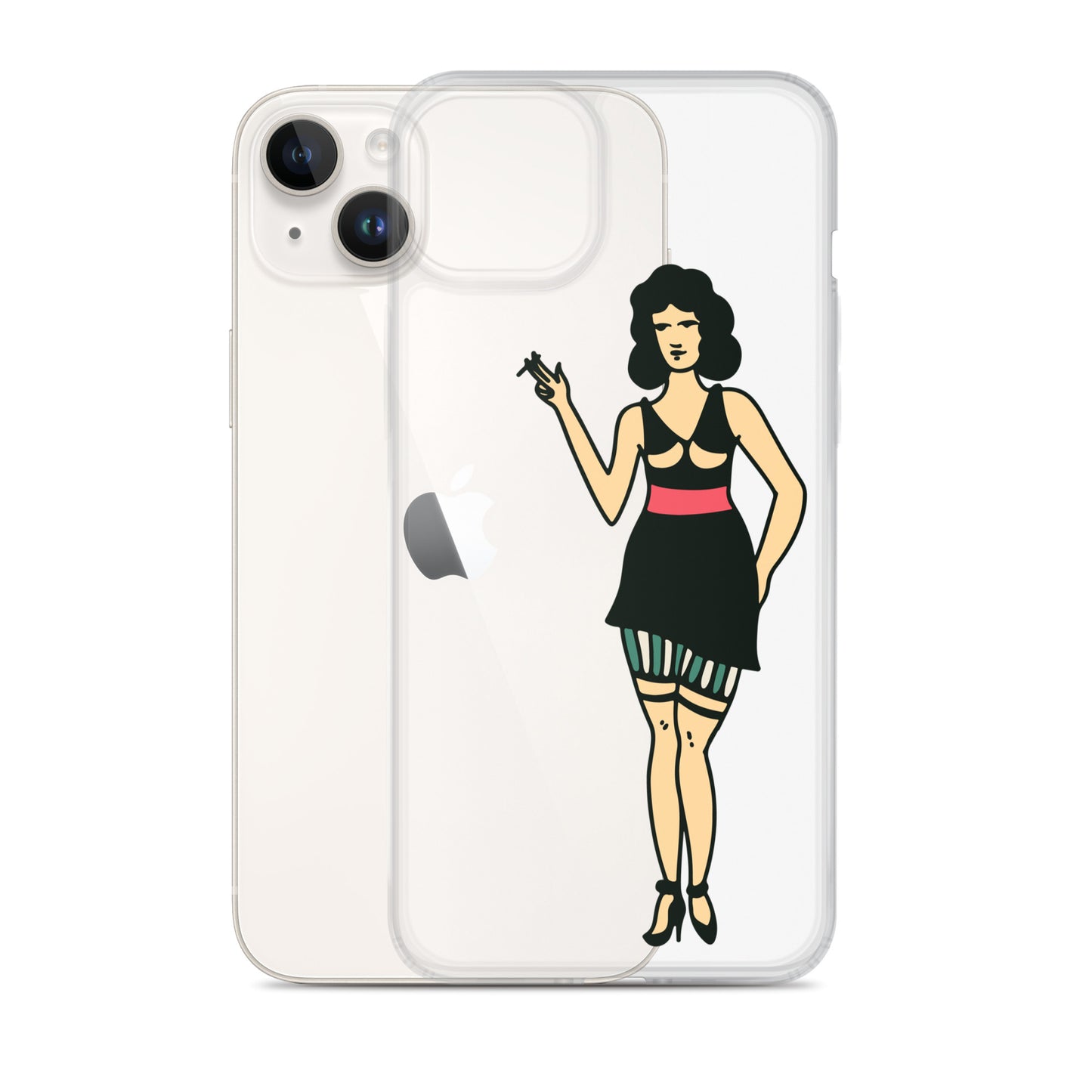 Clear Case for iPhone® Tattoo Woman 2