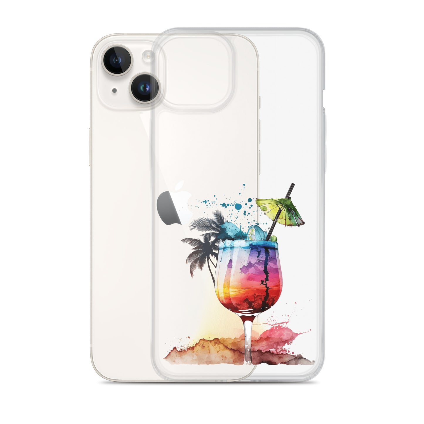 Clear Case for iPhone® Tropical Drink