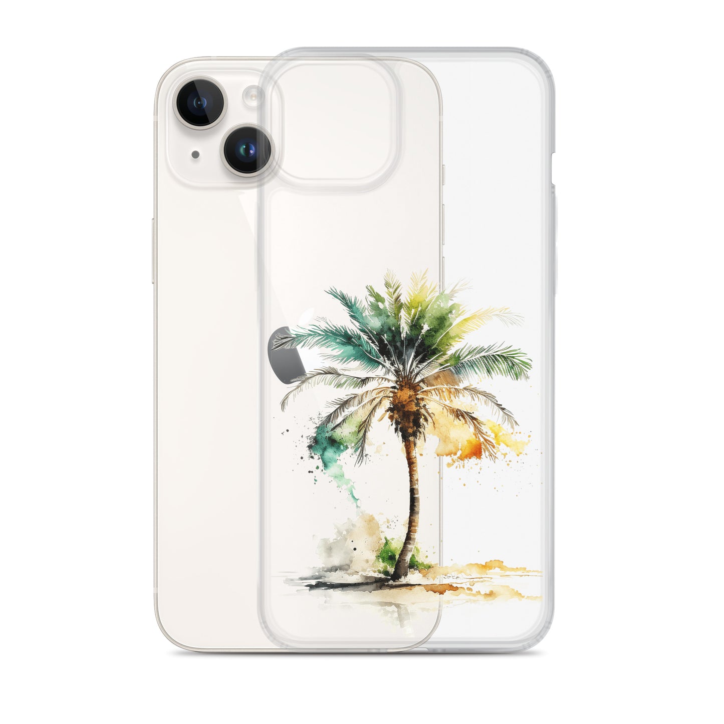 Clear Case for iPhone® Palm Tree