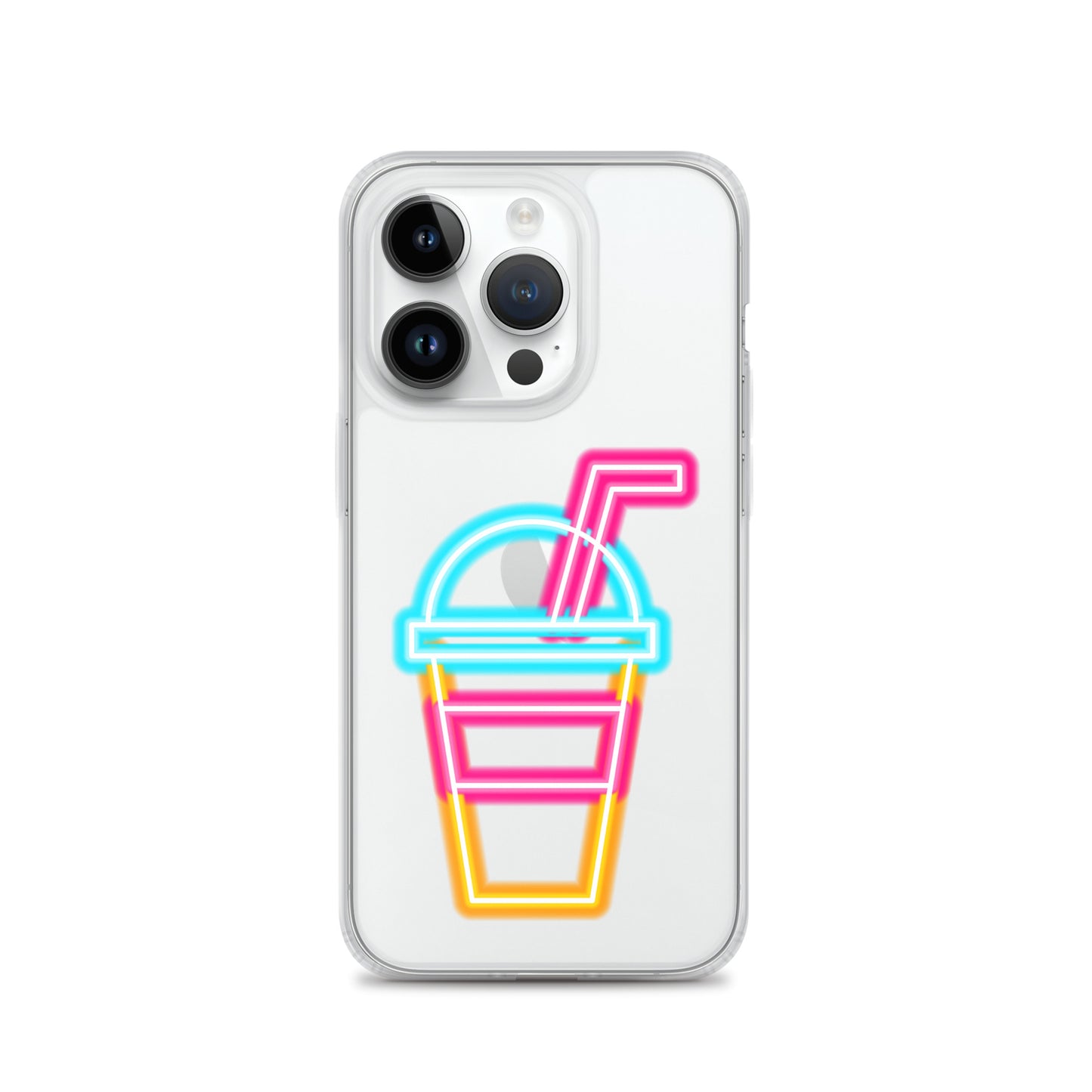 Clear Case for iPhone® Neon Drink