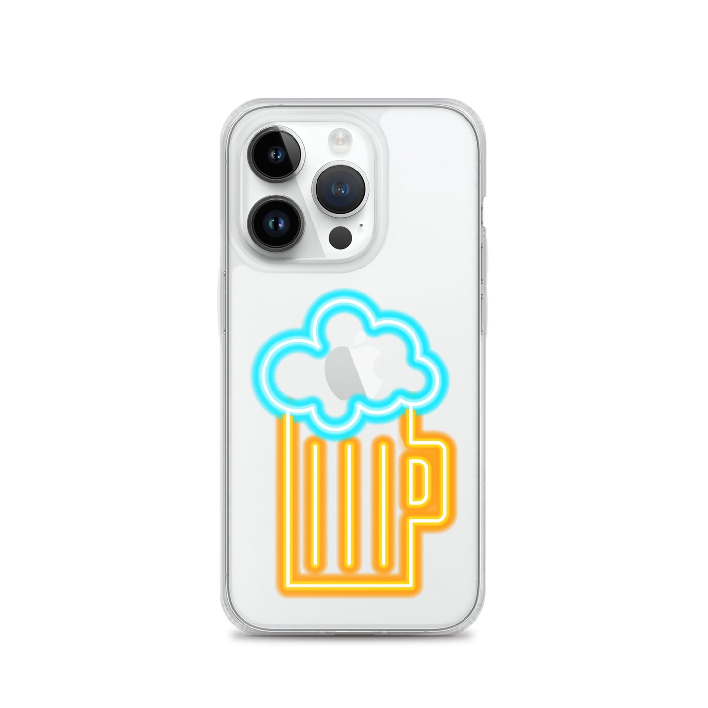 Clear Case for iPhone® Neon Beer