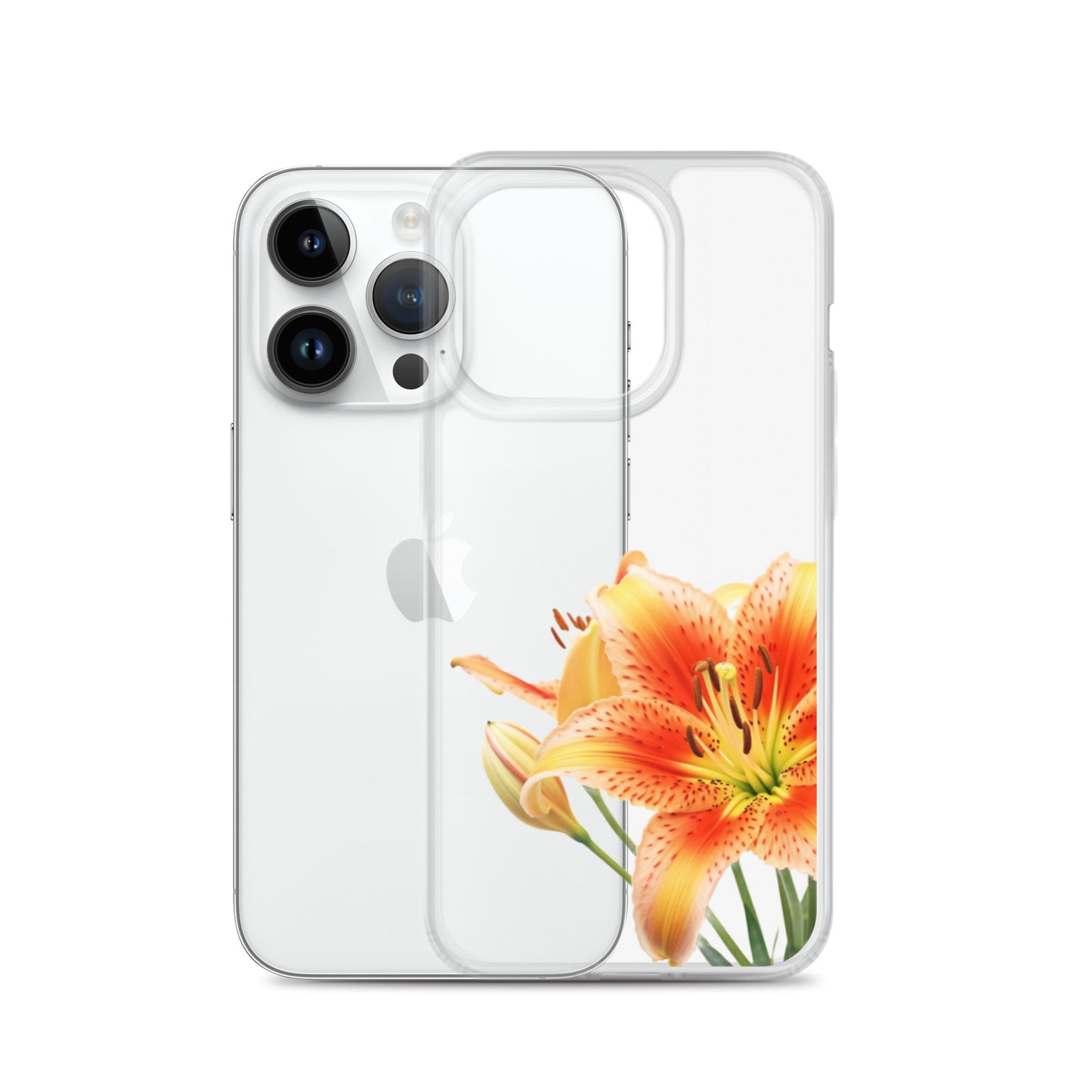 Clear Case for iPhone® Orange Lily