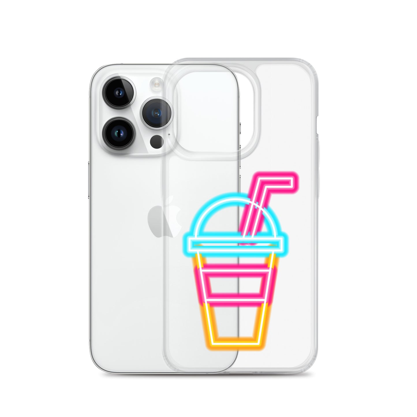 Clear Case for iPhone® Neon Drink