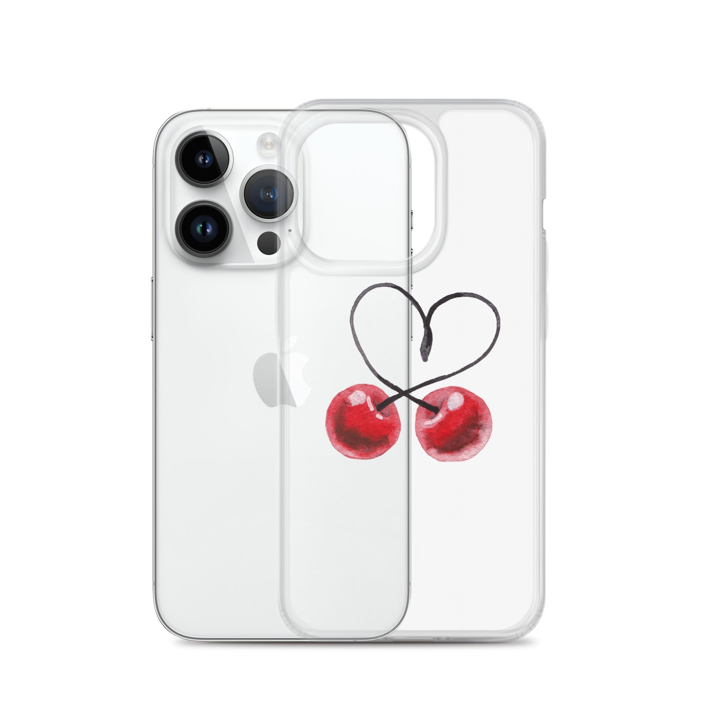 Clear Case for iPhone® Cherry Love