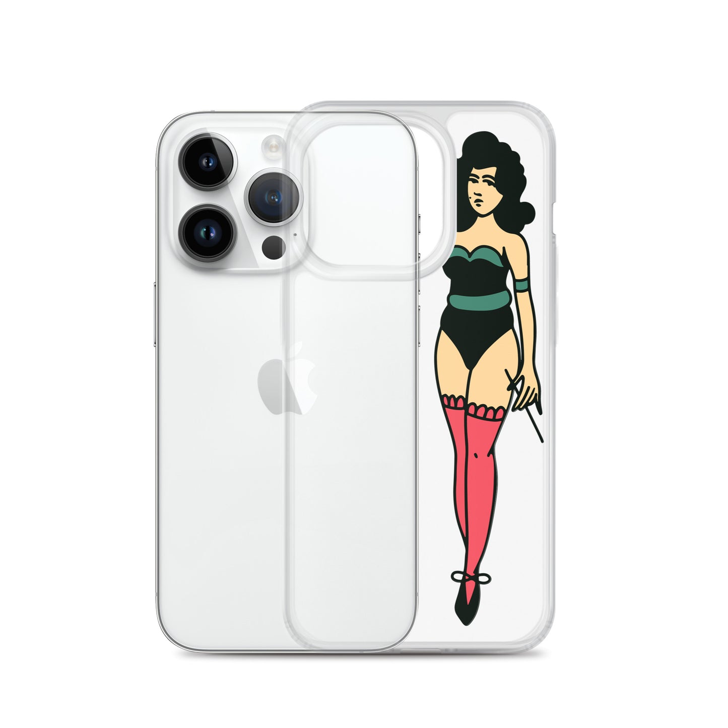 Clear Case for iPhone® Tattoo Lady