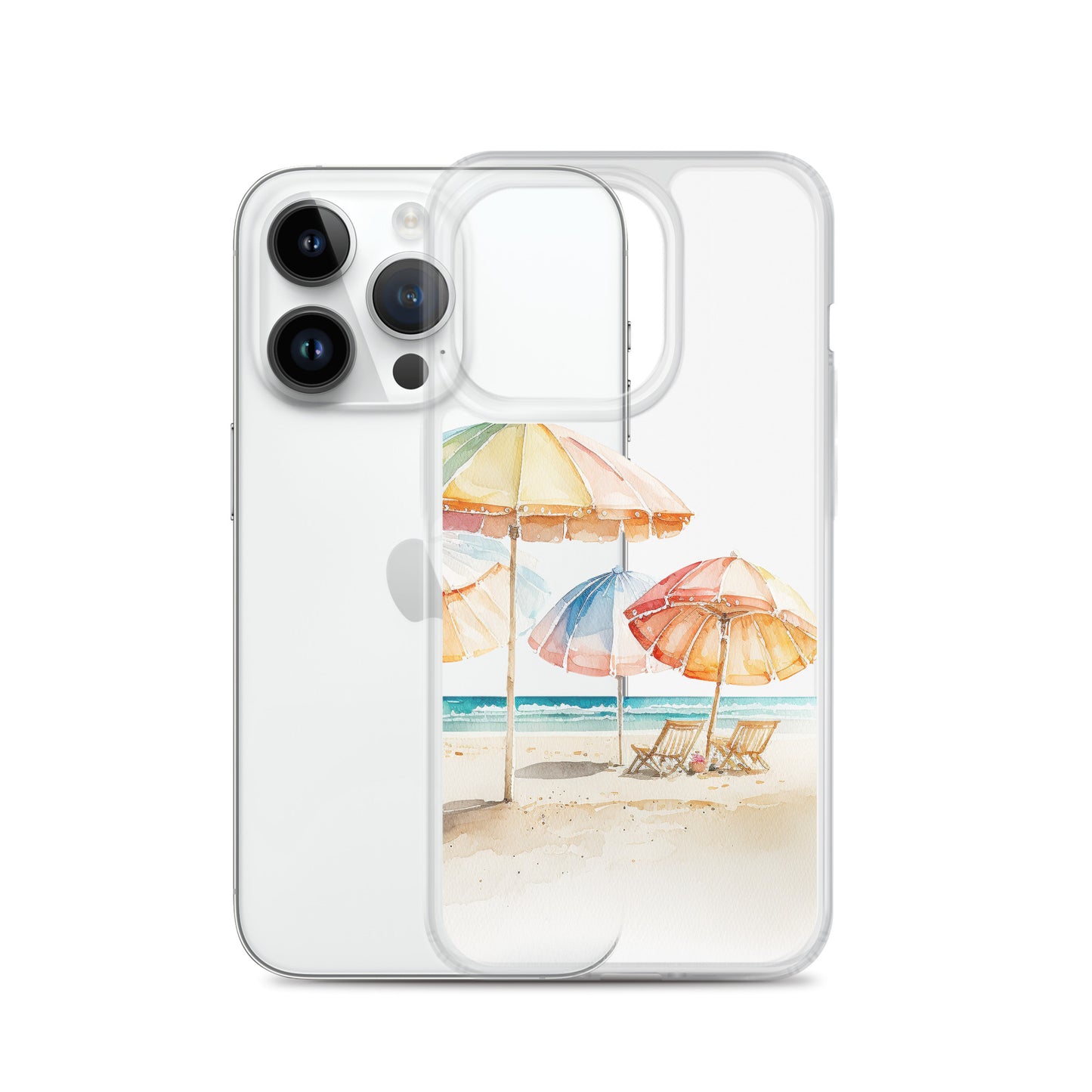 Clear Case for iPhone® Beach Umbrellas