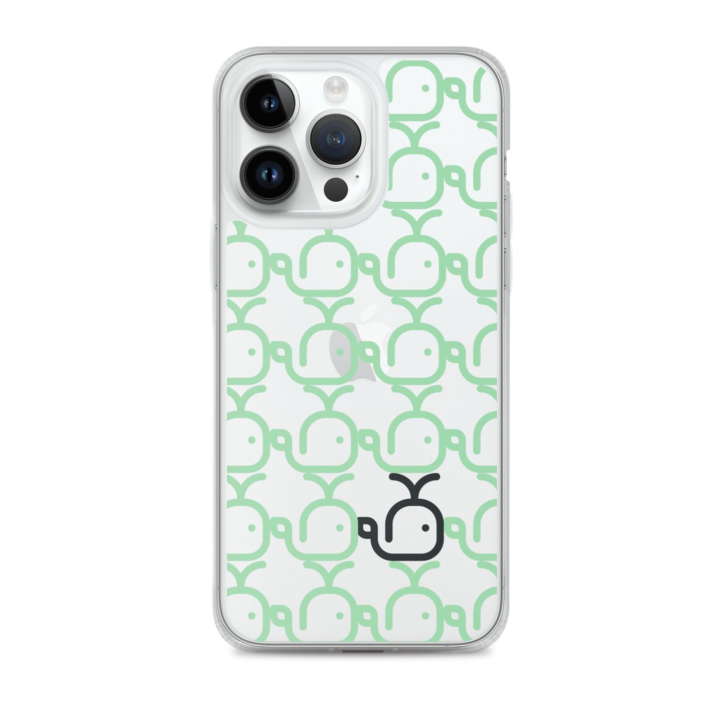 Clear Case for iPhone® Whales Green