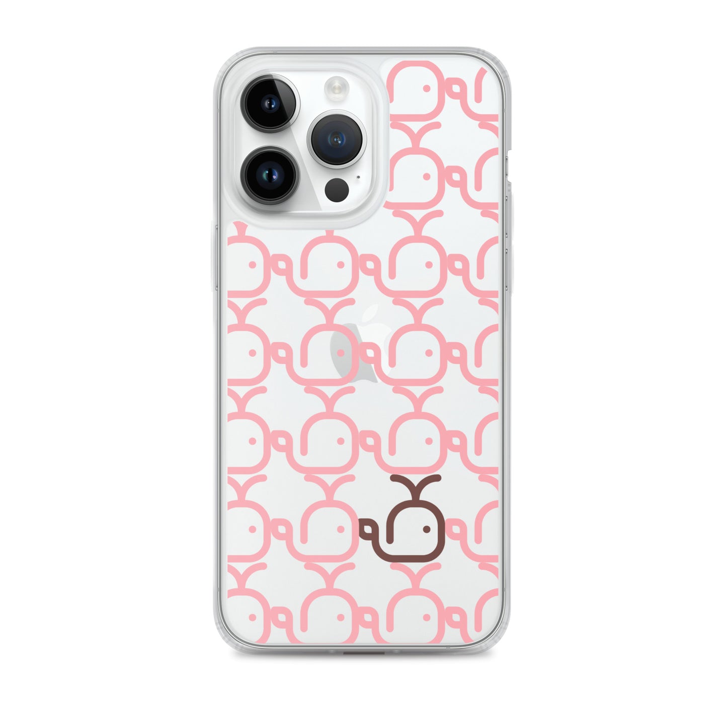 Clear Case for iPhone® Whales Pink