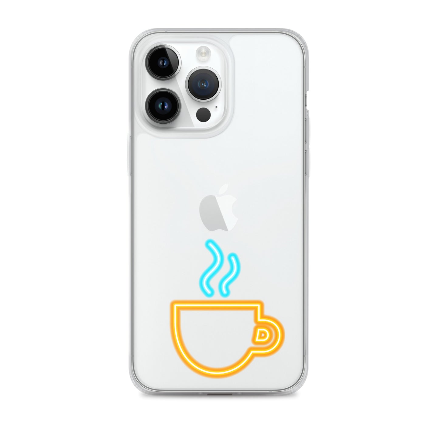 Clear Case for iPhone® Neon Coffee