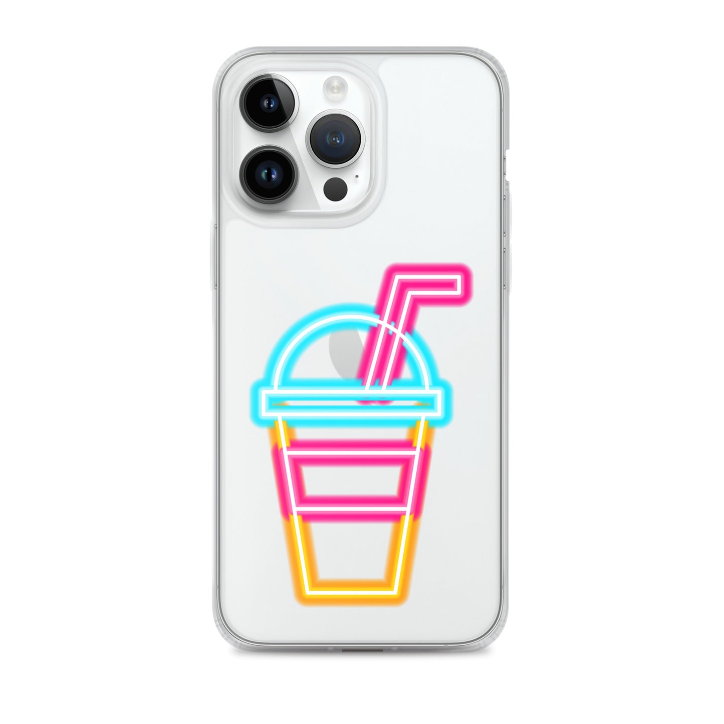 Clear Case for iPhone® Neon Drink