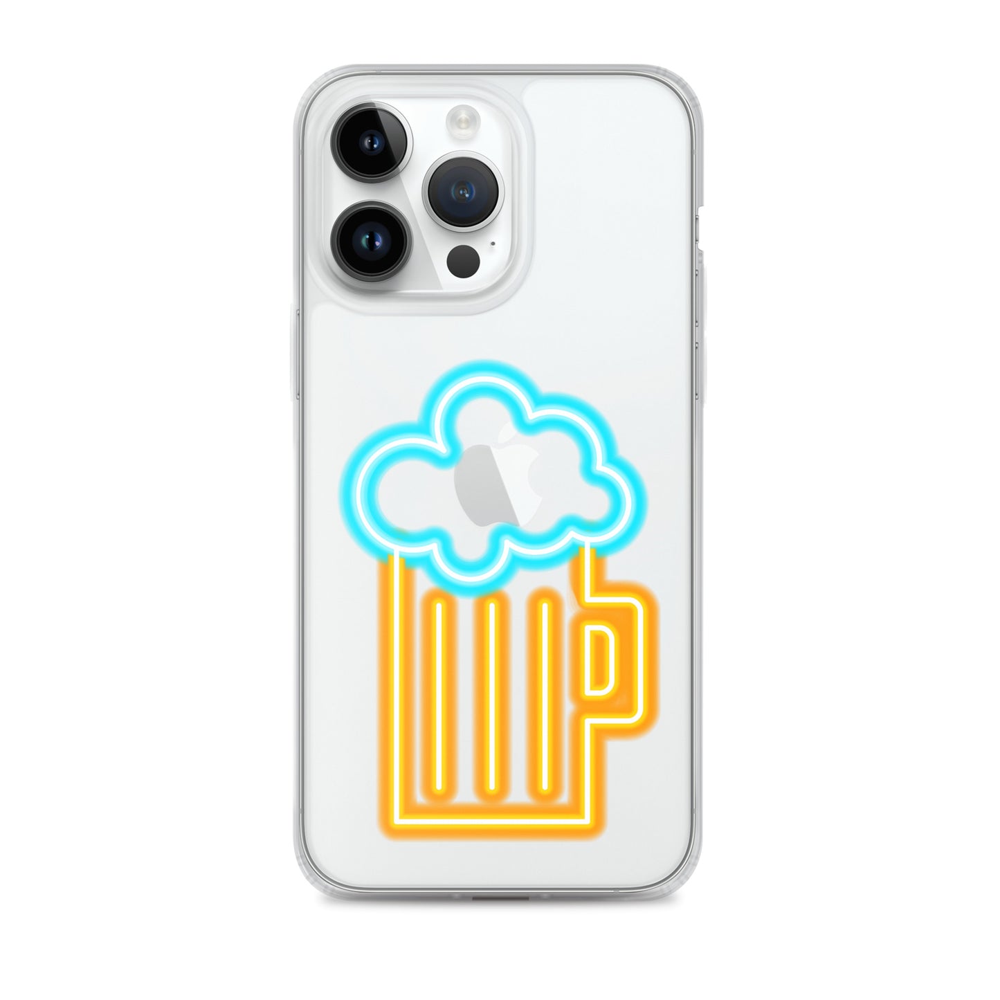 Clear Case for iPhone® Neon Beer