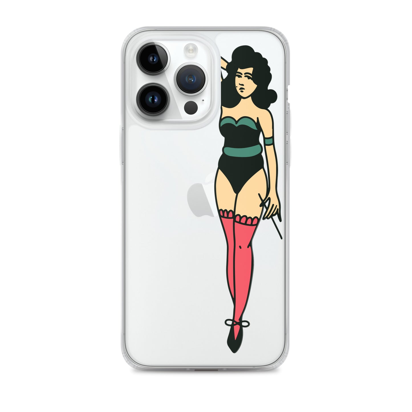 Clear Case for iPhone® Tattoo Lady