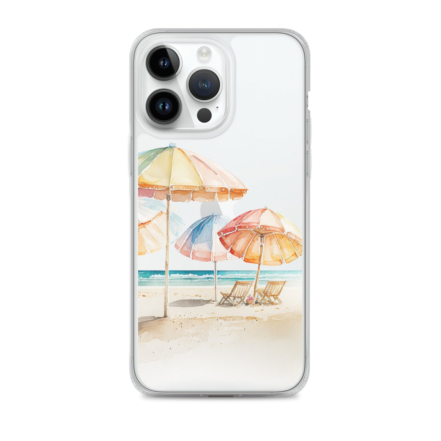 Clear Case for iPhone® Beach Umbrellas