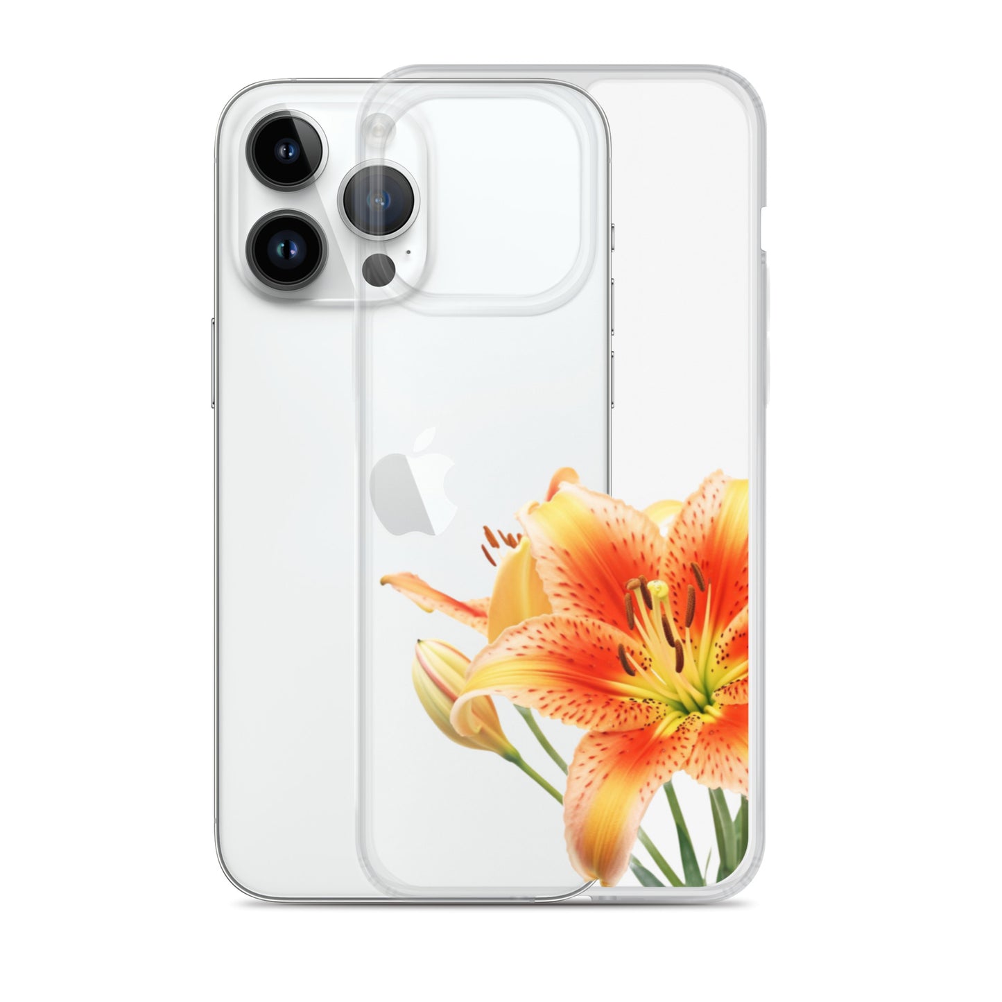 Clear Case for iPhone® Orange Lily