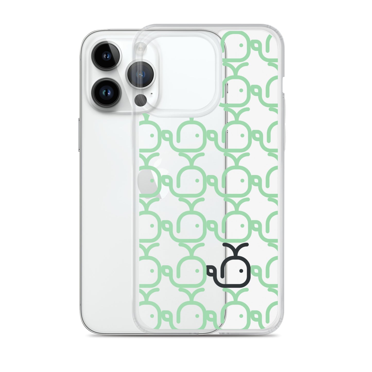 Clear Case for iPhone® Whales Green