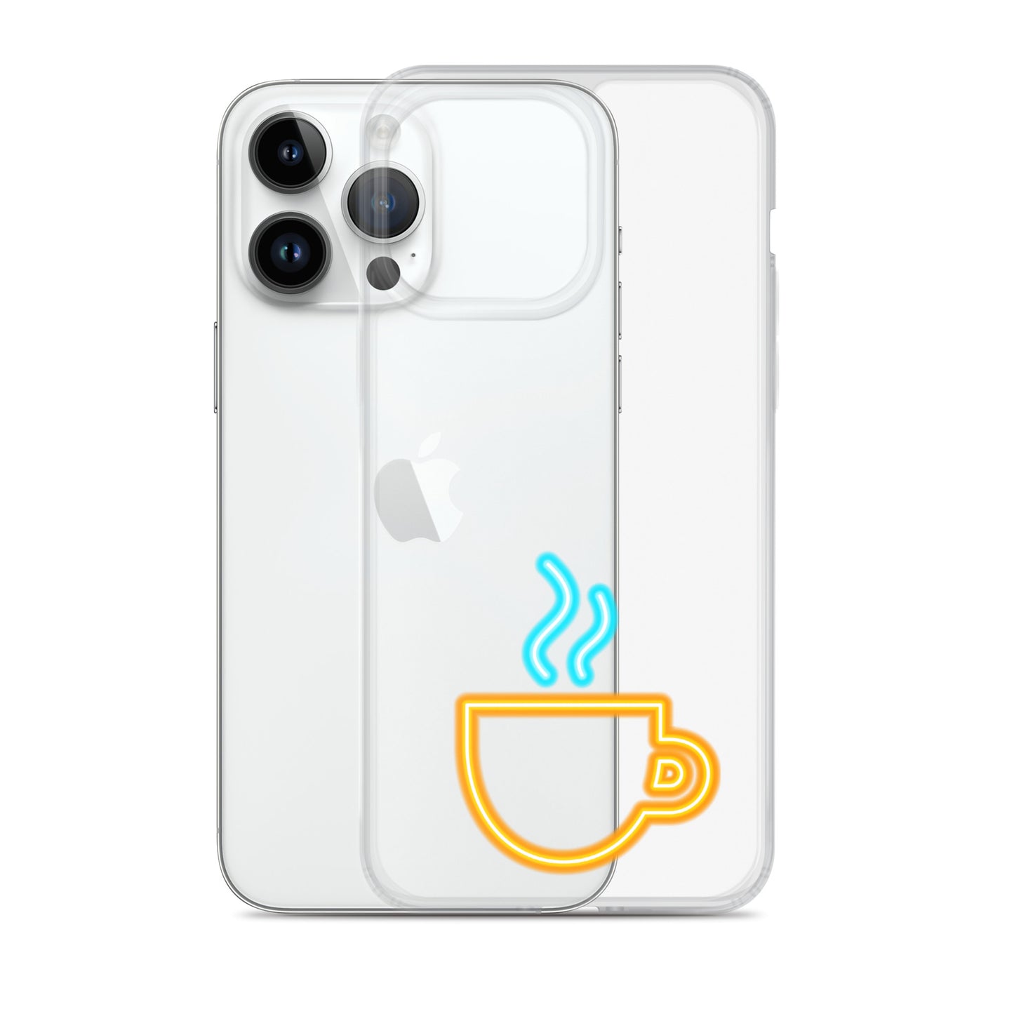 Clear Case for iPhone® Neon Coffee