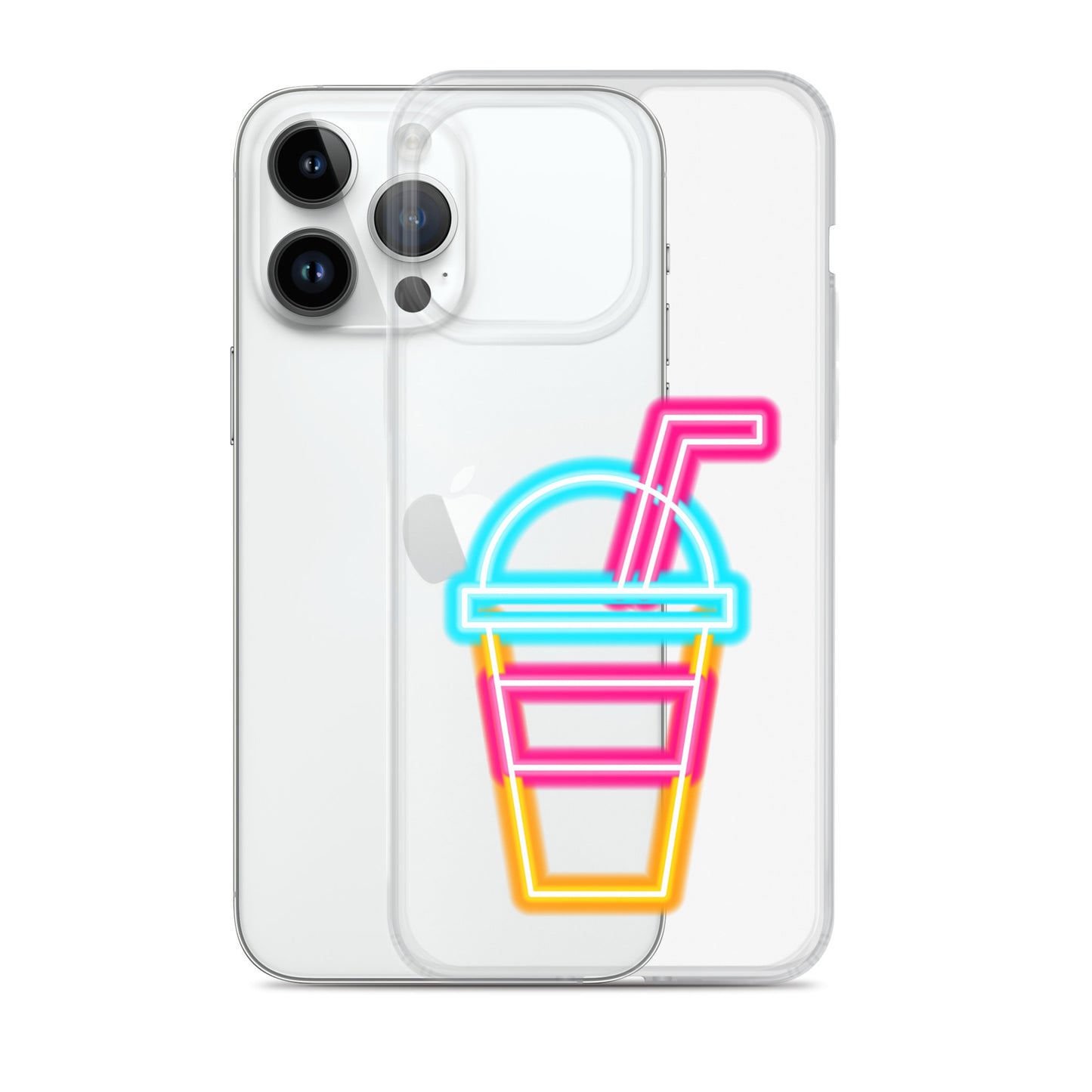 Clear Case for iPhone® Neon Drink