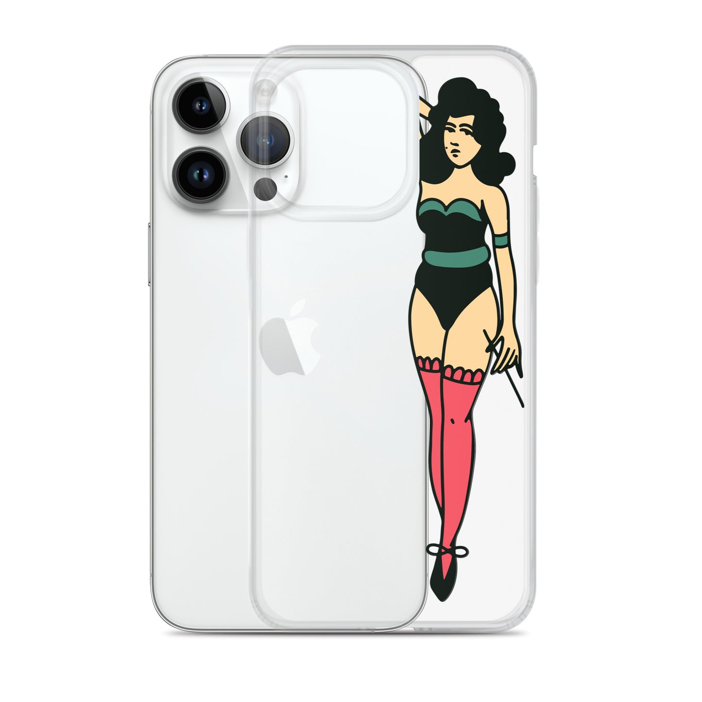 Clear Case for iPhone® Tattoo Lady