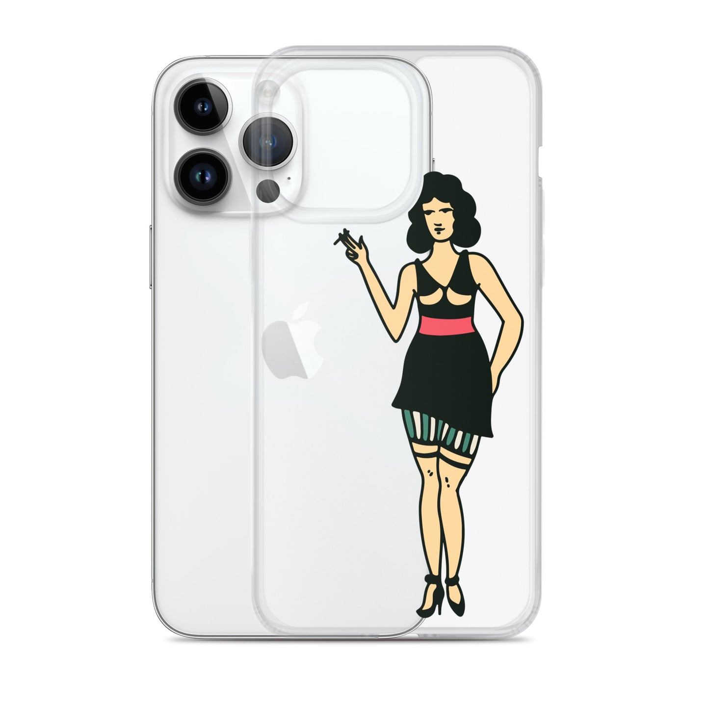 Clear Case for iPhone® Tattoo Woman 2