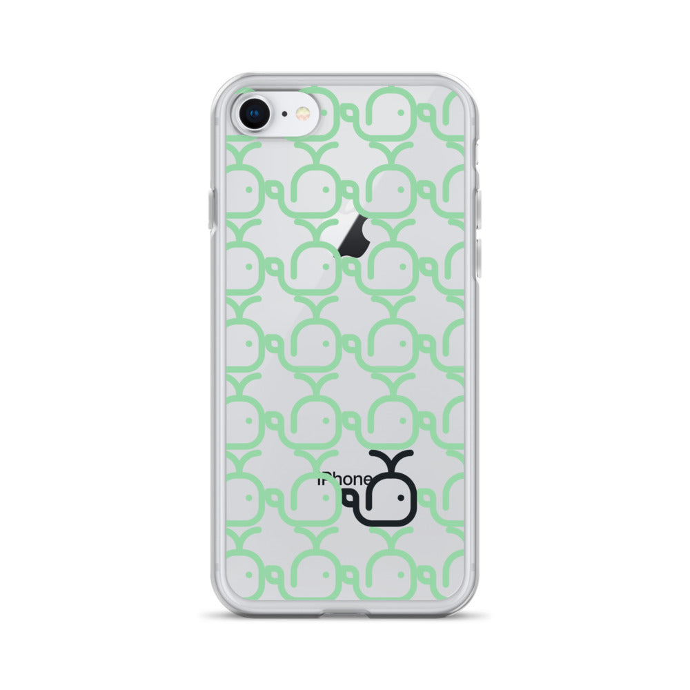 Clear Case for iPhone® Whales Green