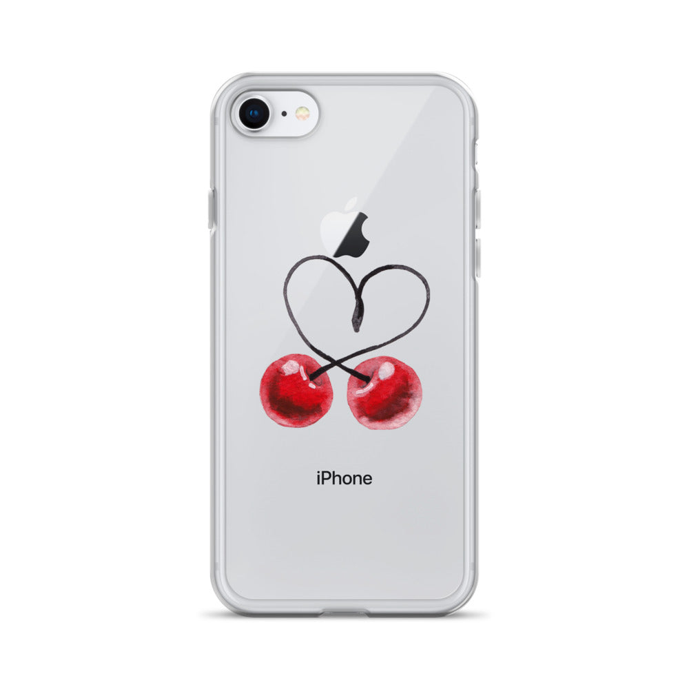 Clear Case for iPhone® Cherry Love