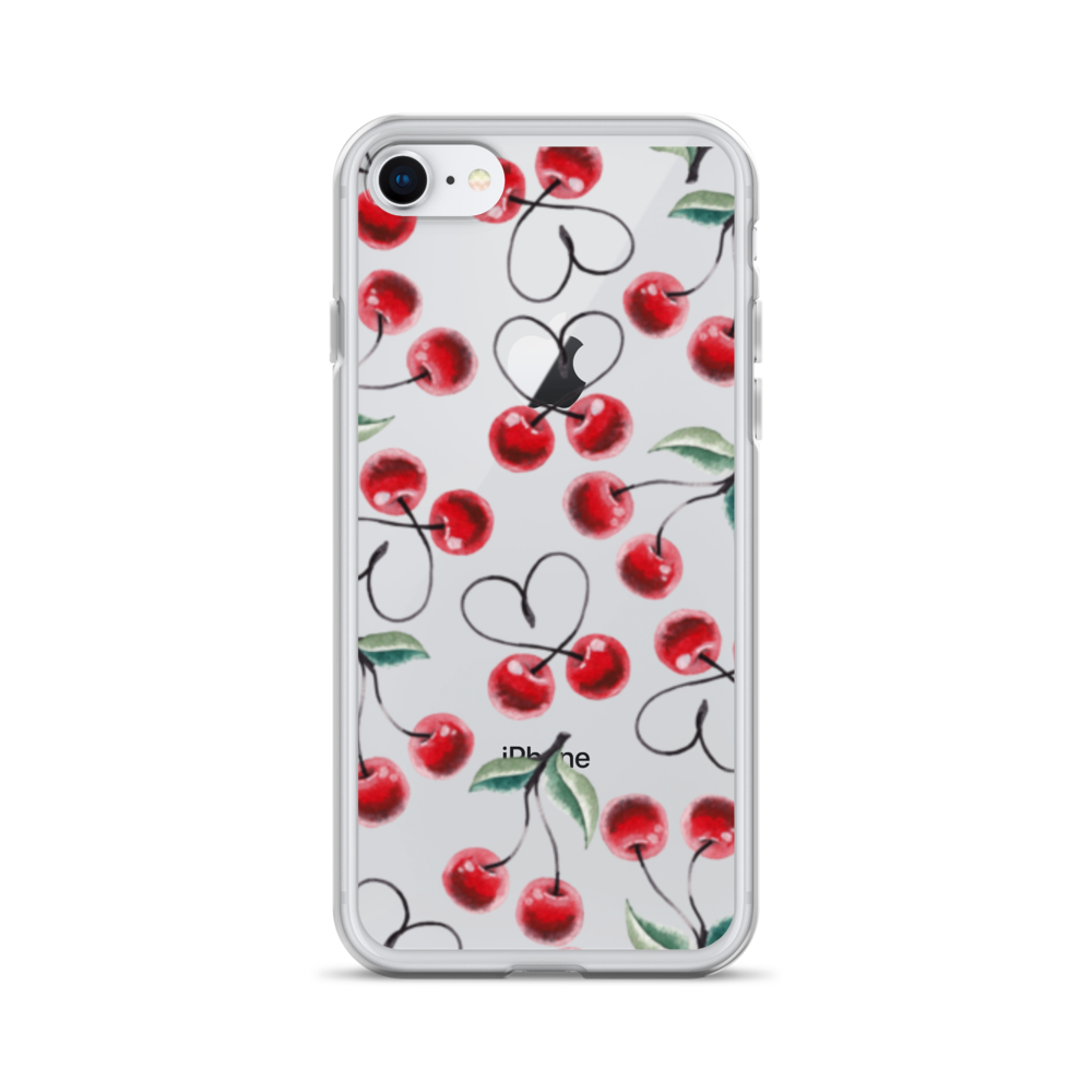 Clear Case for iPhone® Cherry Lots of Love