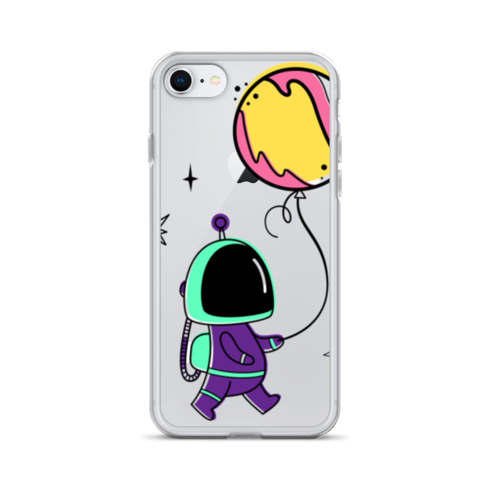 Clear Case for iPhone® Astronaut