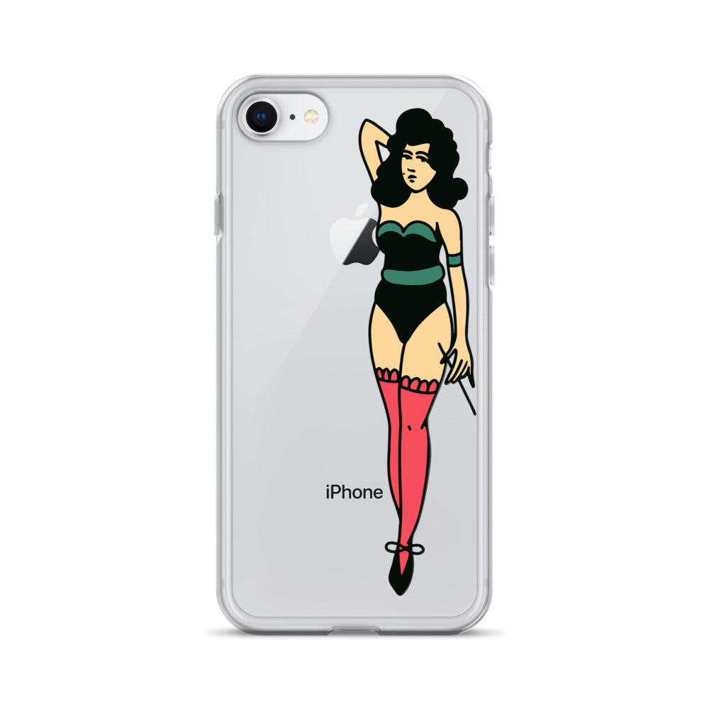 Clear Case for iPhone® Tattoo Lady