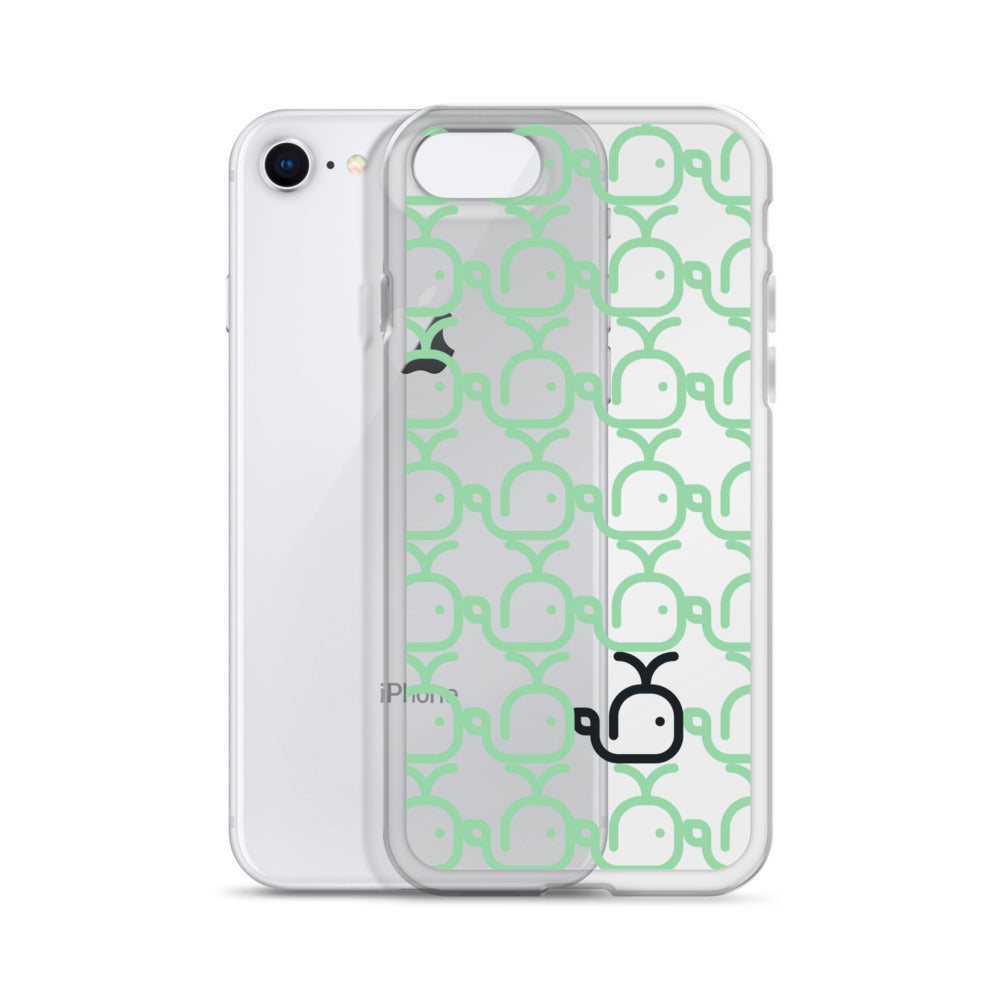 Clear Case for iPhone® Whales Green