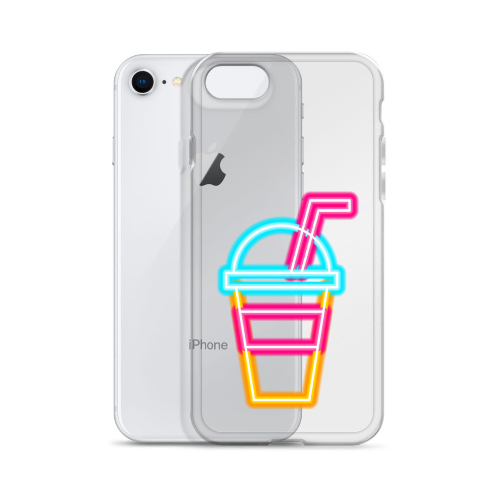 Clear Case for iPhone® Neon Drink