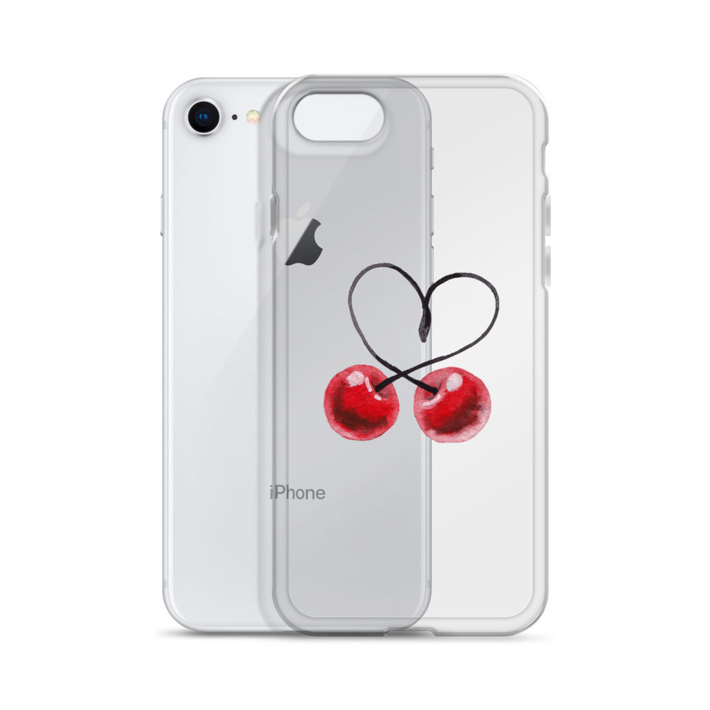 Clear Case for iPhone® Cherry Love