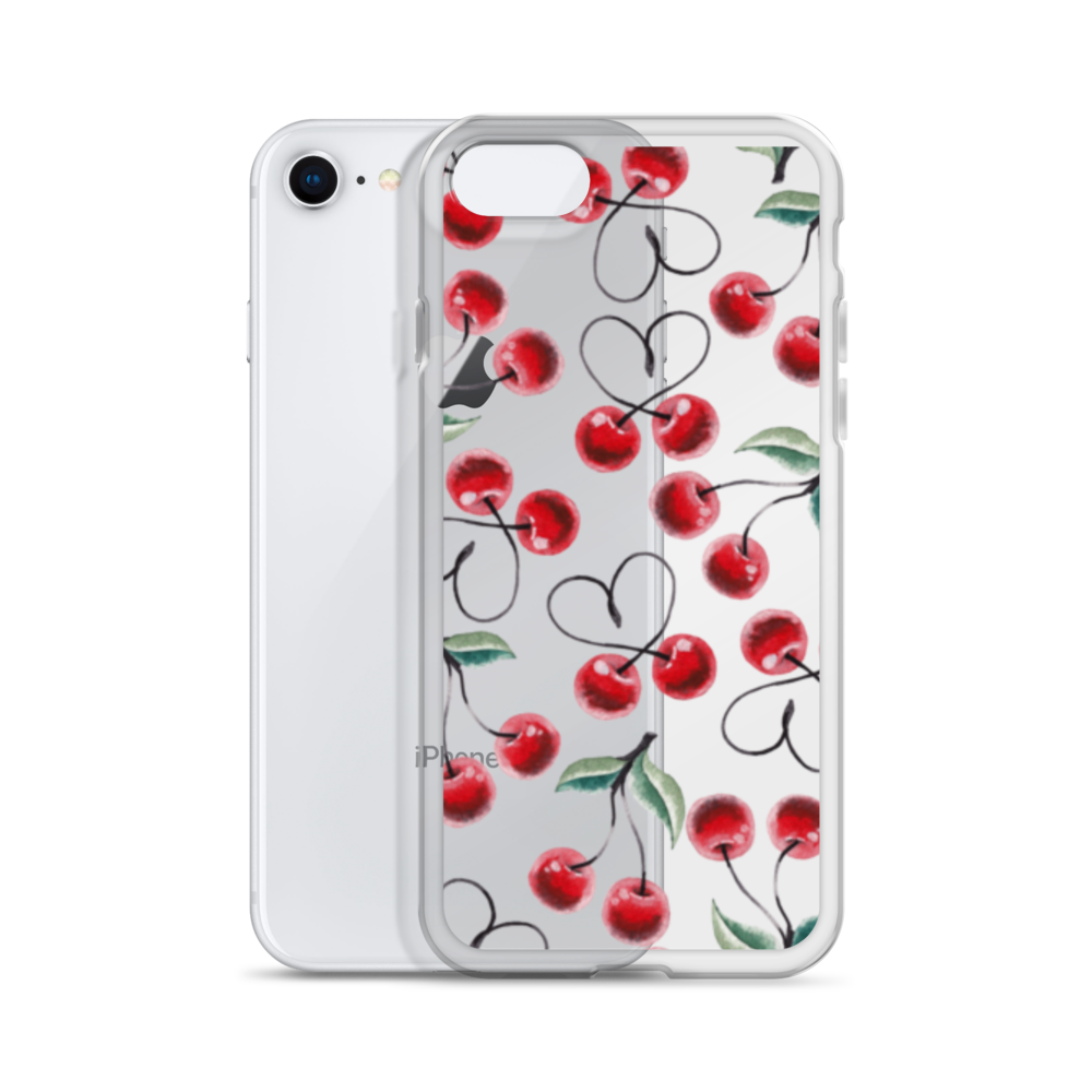 Clear Case for iPhone® Cherry Lots of Love