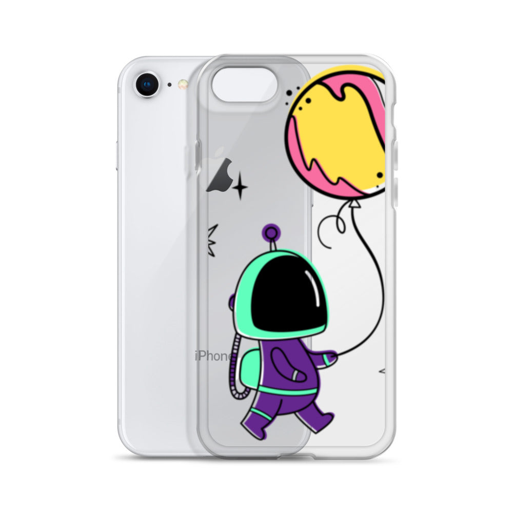 Clear Case for iPhone® Astronaut