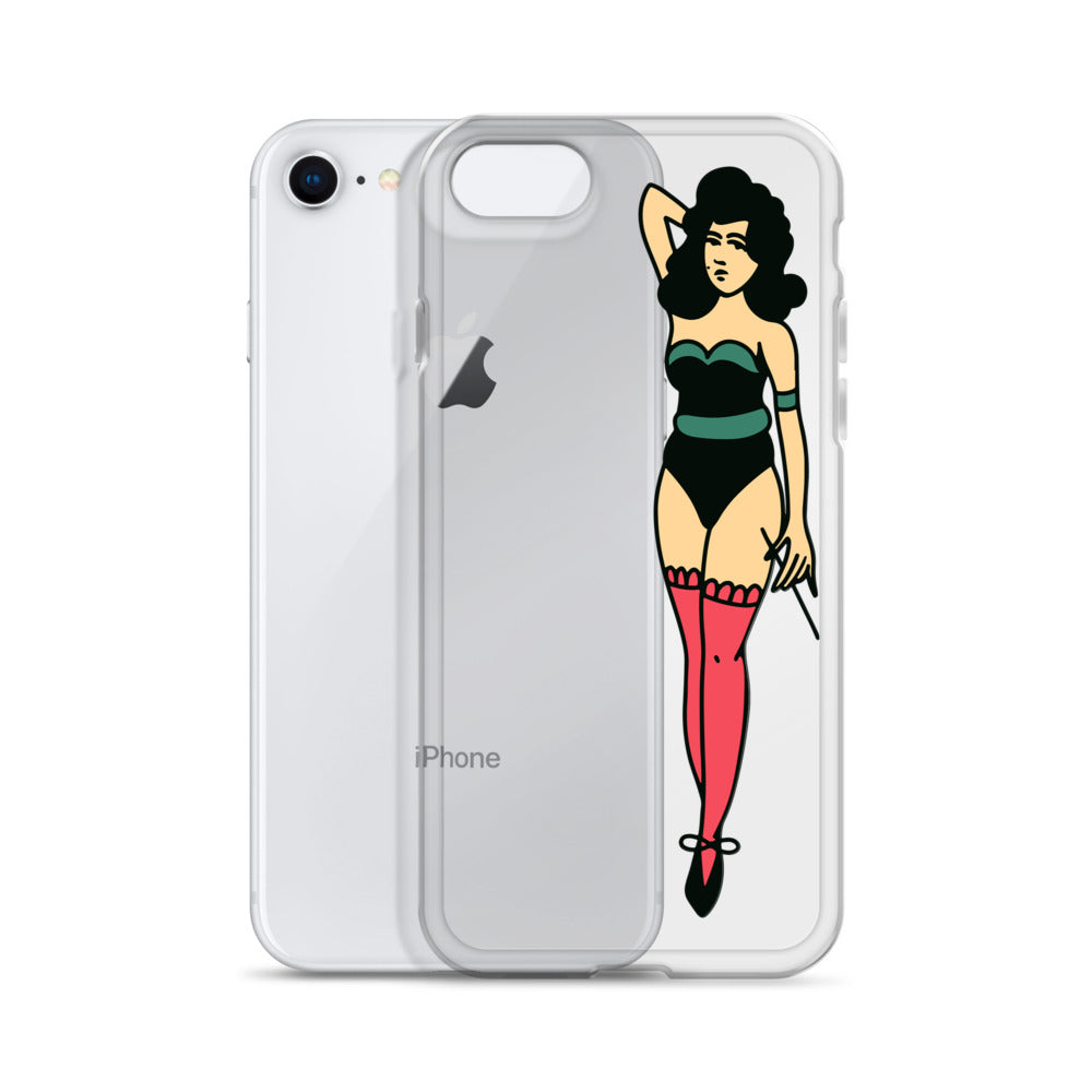 Clear Case for iPhone® Tattoo Lady