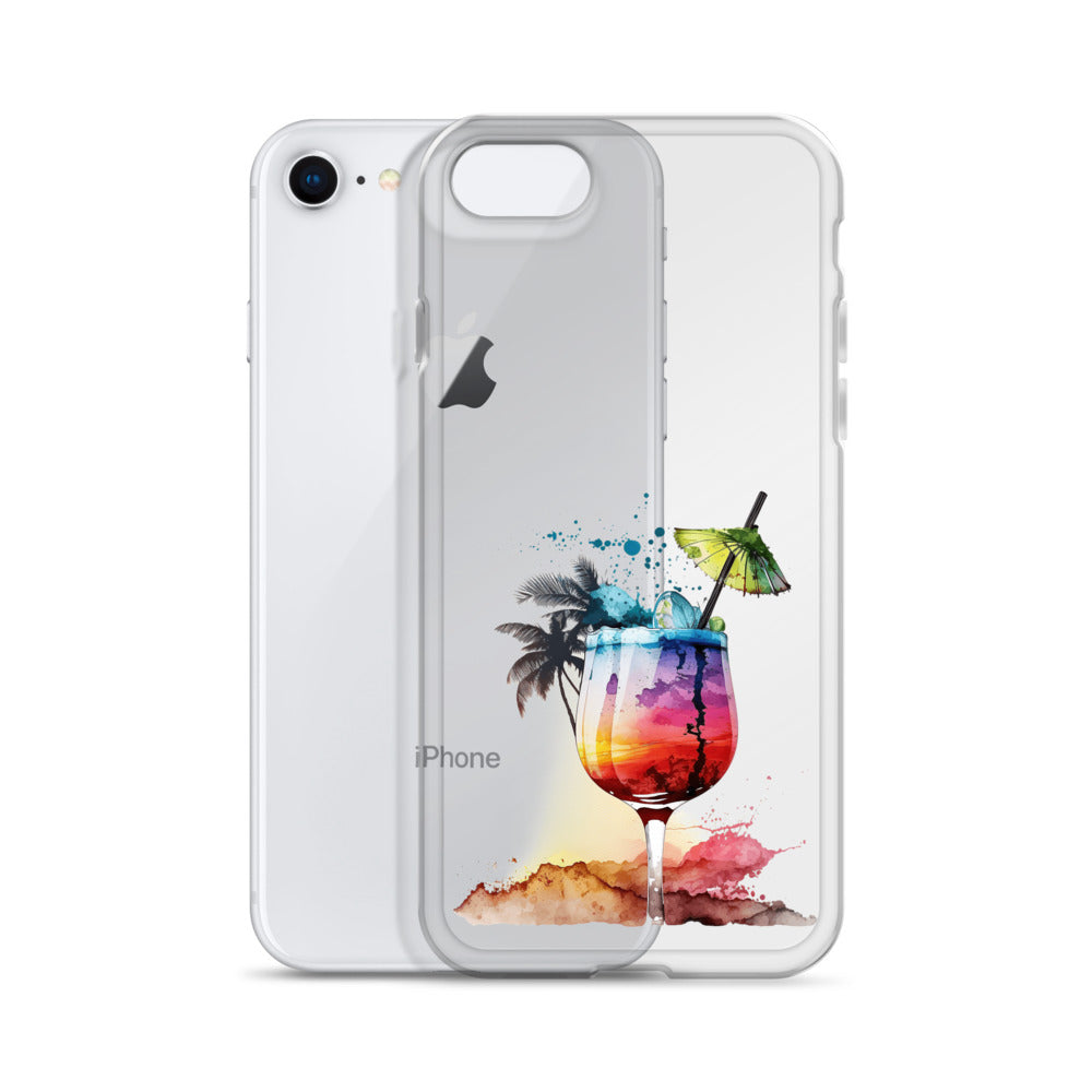 Clear Case for iPhone® Tropical Drink