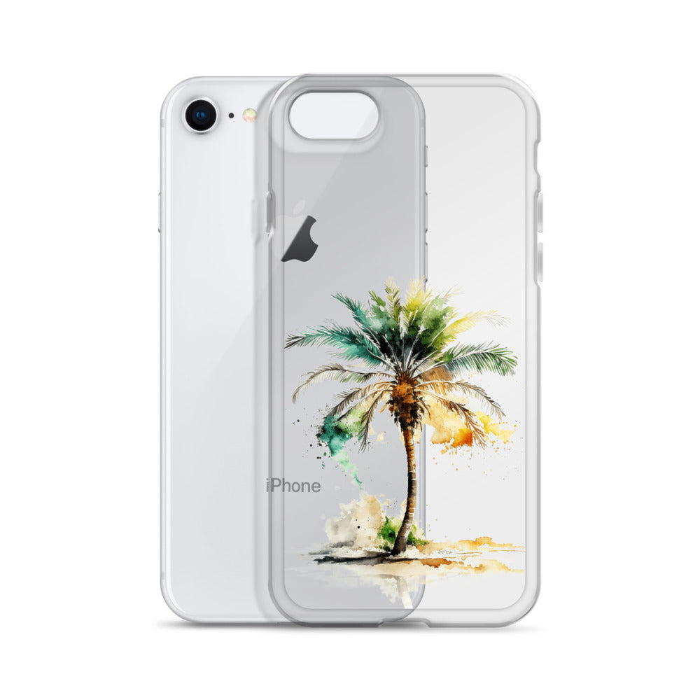 Clear Case for iPhone® Palm Tree