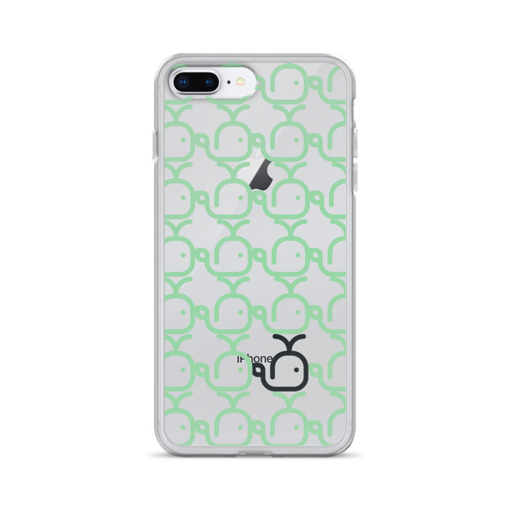 Clear Case for iPhone® Whales Green