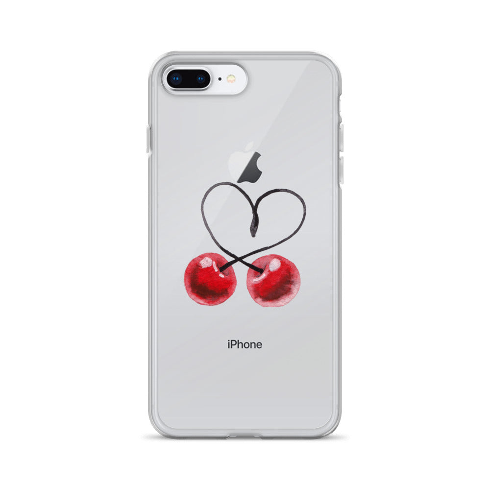 Clear Case for iPhone® Cherry Love