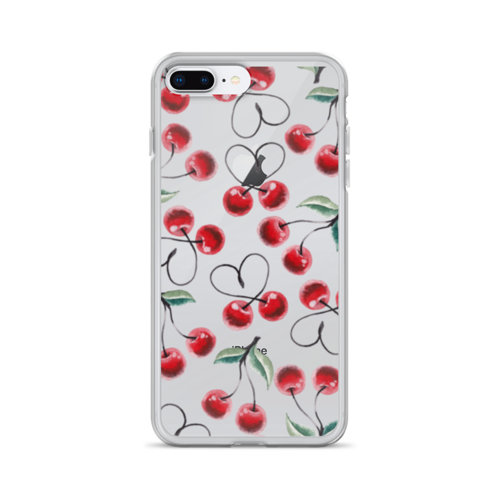 Clear Case for iPhone® Cherry Lots of Love