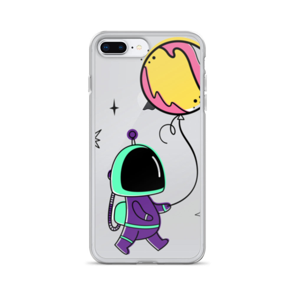 Clear Case for iPhone® Astronaut