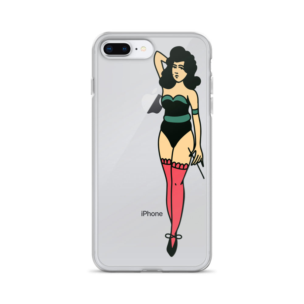 Clear Case for iPhone® Tattoo Lady