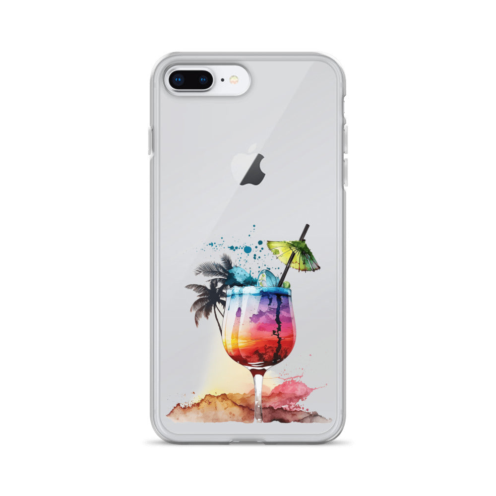 Clear Case for iPhone® Tropical Drink