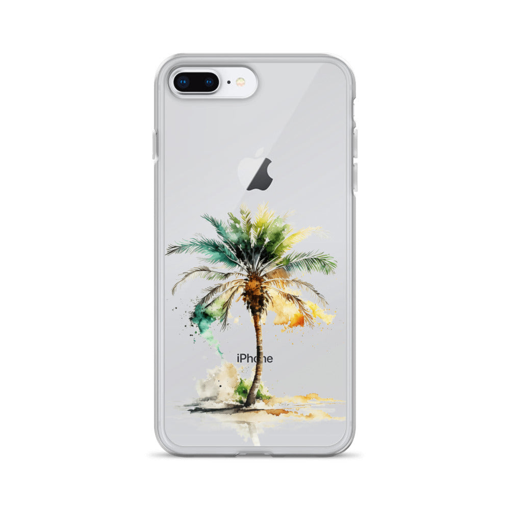 Clear Case for iPhone® Palm Tree