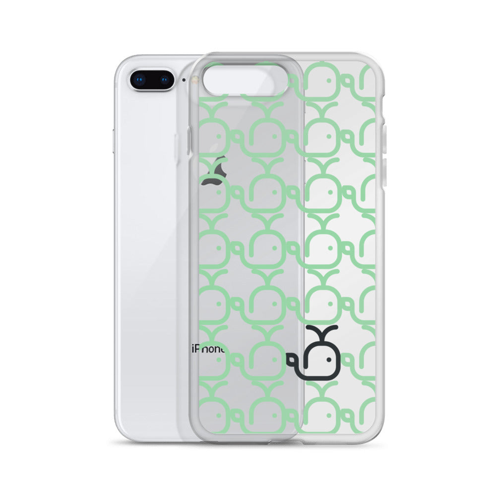 Clear Case for iPhone® Whales Green