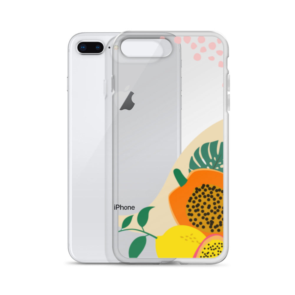 Clear Case for iPhone® Fruity