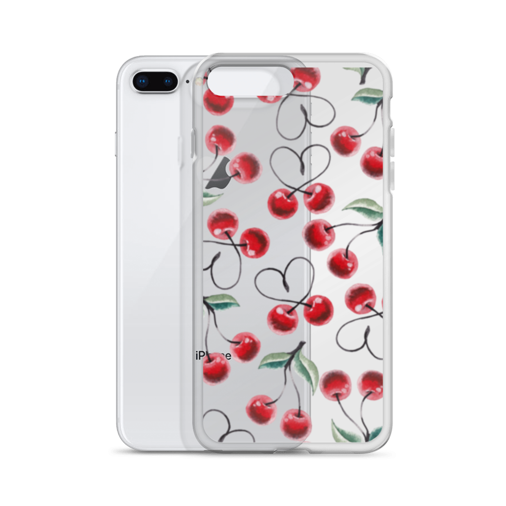 Clear Case for iPhone® Cherry Lots of Love