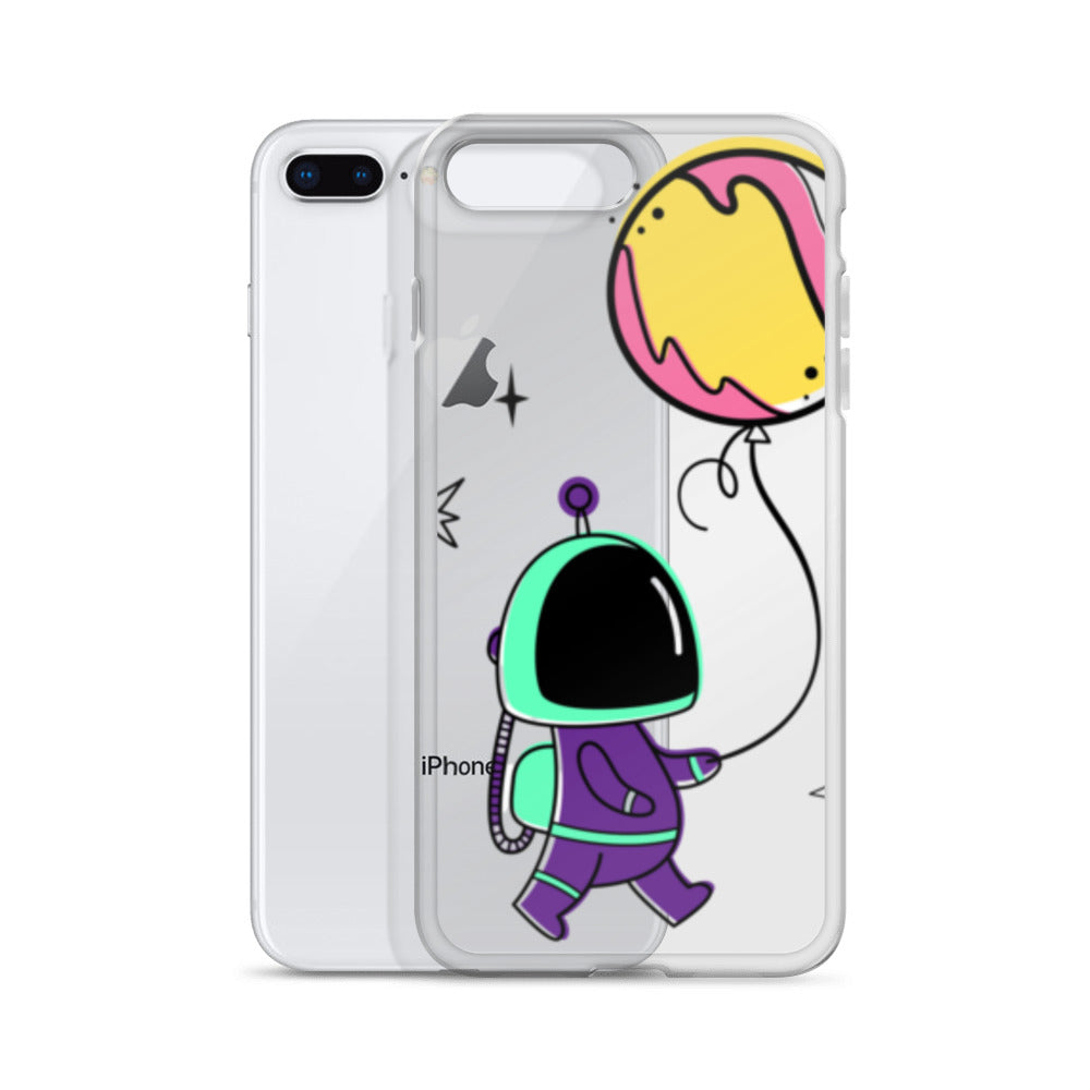 Clear Case for iPhone® Astronaut