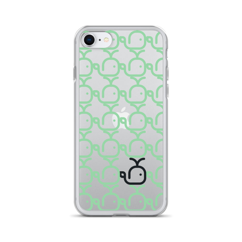 Clear Case for iPhone® Whales Green